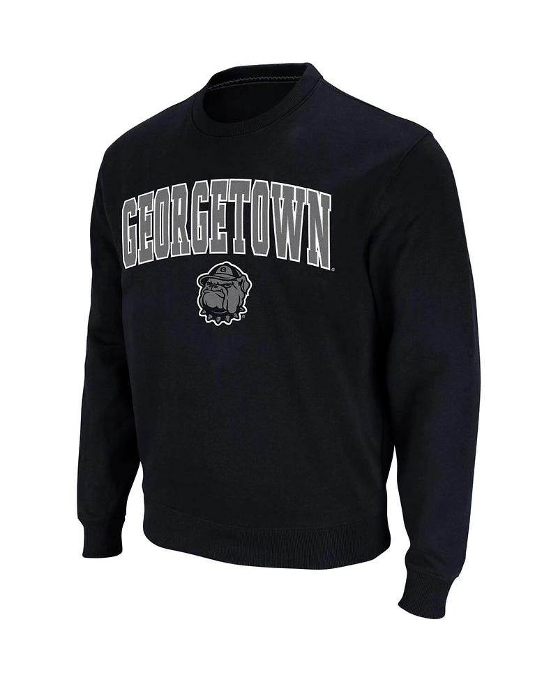 Colosseum Men's Georgetown Hoyas Arch and Logo Crew Neck Sweatshirt