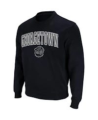 Colosseum Men's Georgetown Hoyas Arch and Logo Crew Neck Sweatshirt