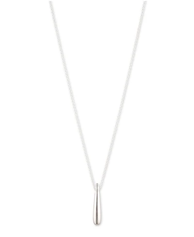 Lauren Ralph Lauren Teardrop Pendant Necklace in Sterling Silver