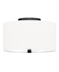 Ellis 12" Flush Mount with Fabric Shade