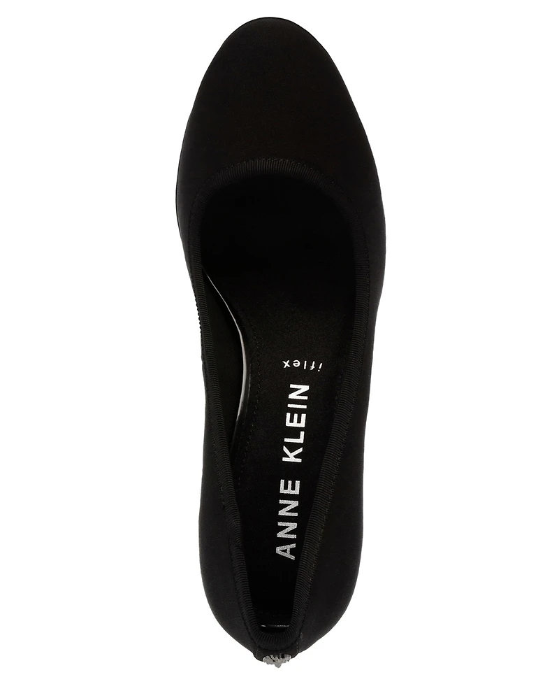 Anne Klein Women's Castana Round Toe Block Heel Pumps