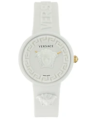 Versace Women's Swiss Medusa Pop White Silicone Strap Watch 39mm
