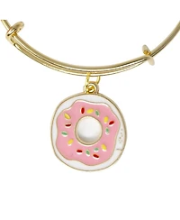 Zomi Gems Donut Gold Bangle Bracelet for Girls