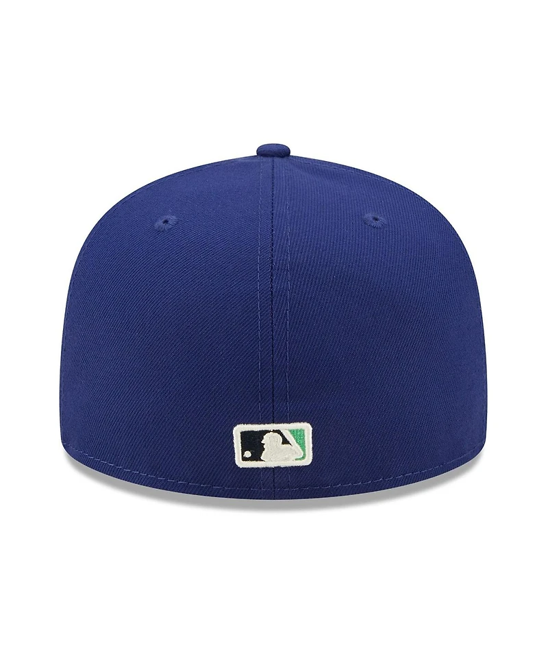 Men's New Era Royal Los Angeles Dodgers 1988 World Series Champions Citrus Pop Uv 59FIFTY Fitted Hat