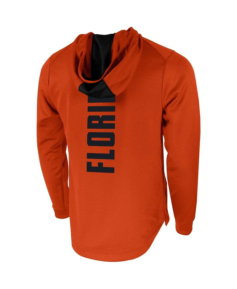 Men's Jordan Orange Florida Gators 2-Hit Performance Pullover Hoodie