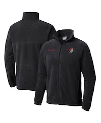 Men's Columbia Black Portland Trail Blazers Steens Mountain 2.0 Full-Zip Jacket
