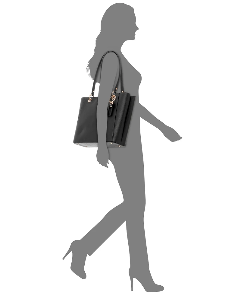 Guess Noelle Medium Double Compartment Top Zip Tote