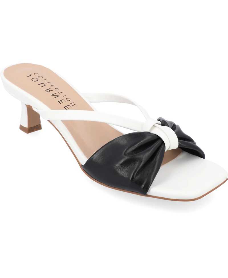Journee Collection Women's Starling Kitten Heel Dress Sandals