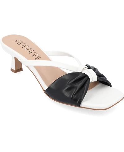 Journee Collection Women's Starling Kitten Heel Dress Sandals