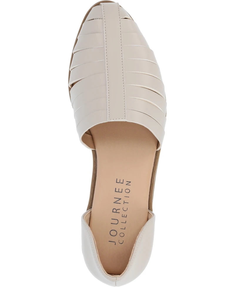 Journee Collection Women's Anyah Caged Two-Piece Flats