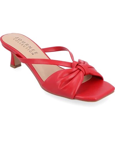 Journee Collection Women's Starling Kitten Heel Dress Sandals