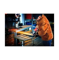 Powerbuilt 5 Inch 10 Amp Variable Speed Angle Grinder with Electronic Speed Control