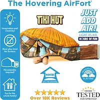 AirFort Tiki Hut Shaped Children's Indoor Play Tent with Easy Storage