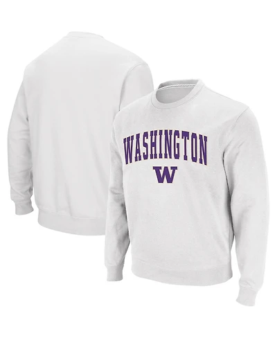Colosseum Men's Washington Huskies Arch & Logo Crew Neck Sweatshirt