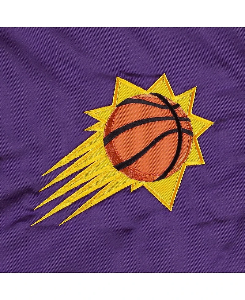 Men's Starter Purple Phoenix Suns Pick and Roll Satin Full-Snap Varsity Jacket