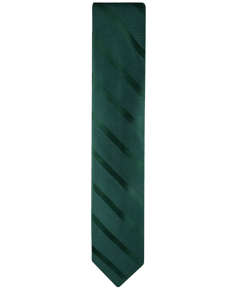 Tommy Hilfiger Men's Solid Textured Stripe Tie