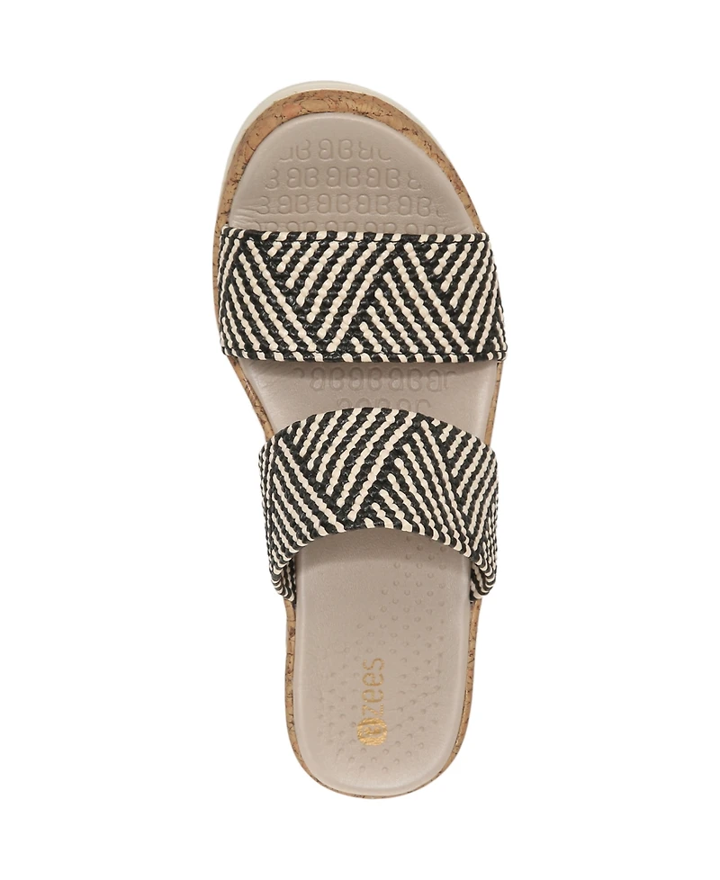 LifeStride Women's Resort Washable Slide Wedge Sandals