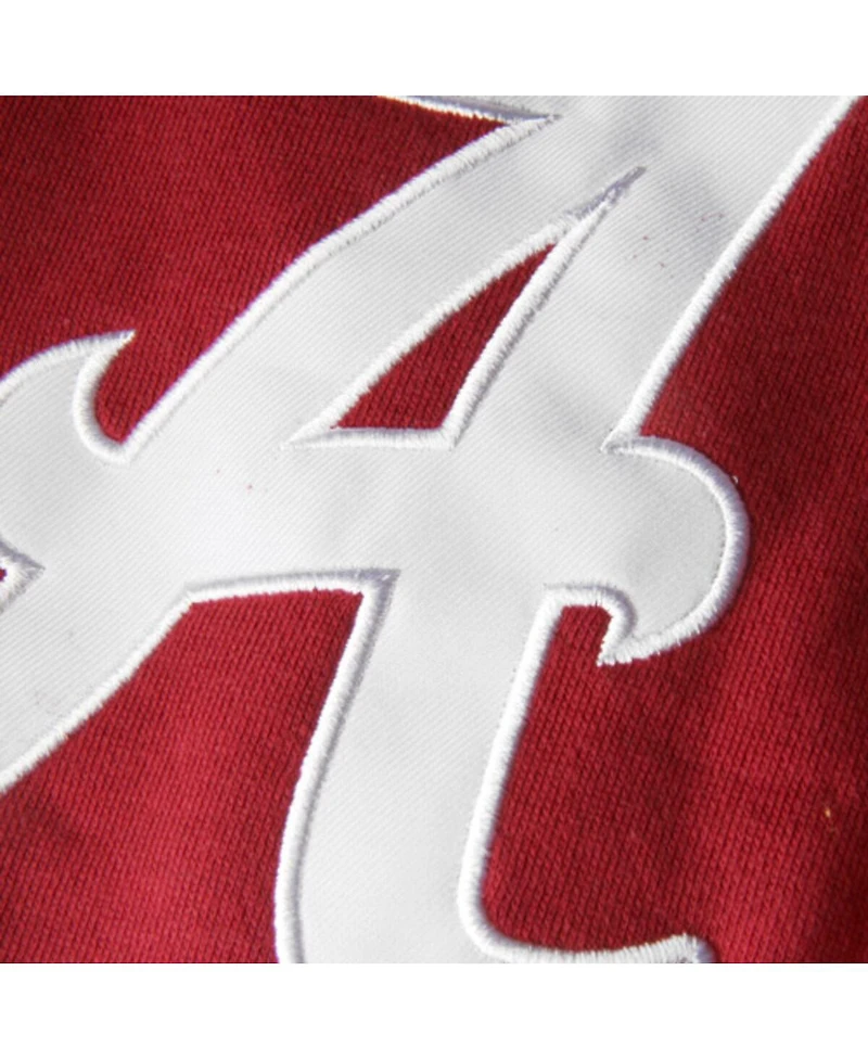 Women's Stadium Athletic Crimson Alabama Tide Big Logo Pullover Hoodie