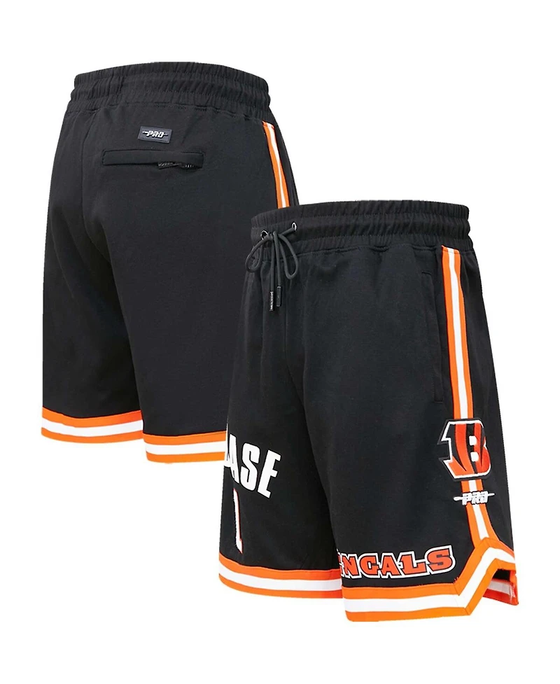 Men's Pro Standard Ja'Marr Chase Black Cincinnati Bengals Player Name and Number Shorts