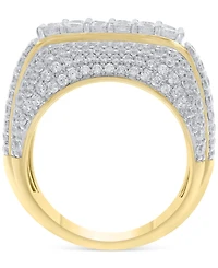 Men's Diamond Multirow Cluster Ring (6 ct. t.w.) in 10k Gold