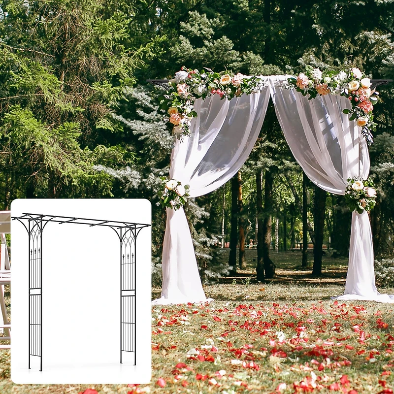 Garden Wedding Rose Arch Pergola Archway Flowers Climbing Plants Trellis Metal