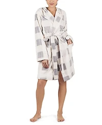 MeMoi Women's Plaid Plush Robe