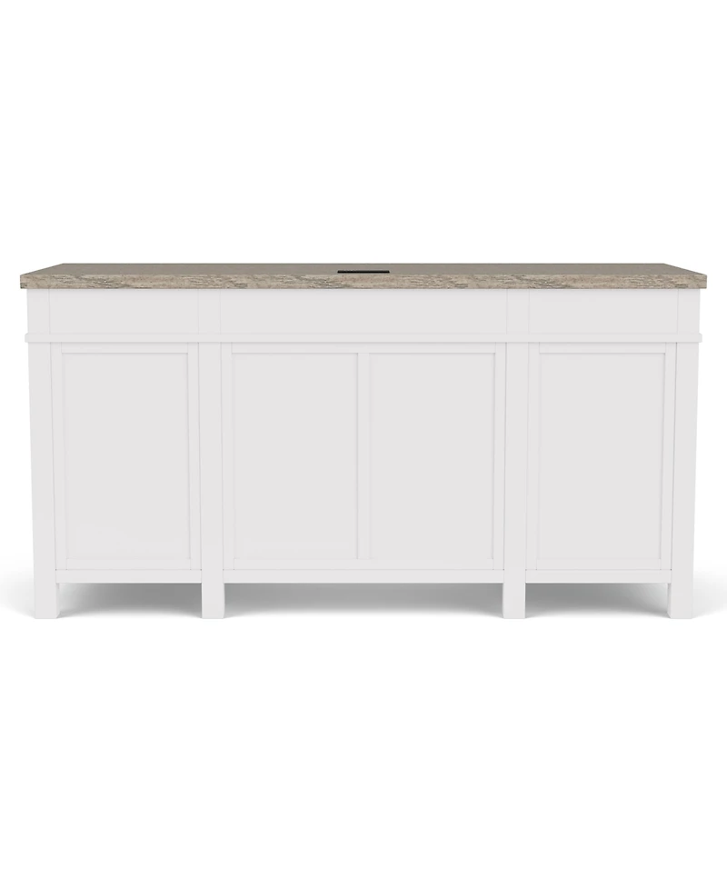 Finn 62" Wood Dovetail Joinery Executive Desk