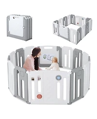 Costway Baby 14 Panels Safety Playpen Activity