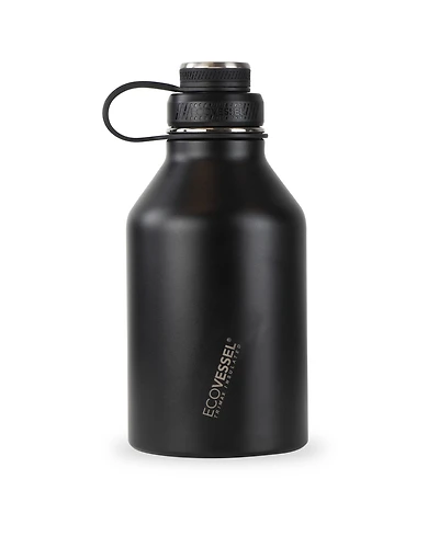 EcoVessel Boss Trimax Insulated Stainless Steel Growler Bottle and Infuser, 64 oz