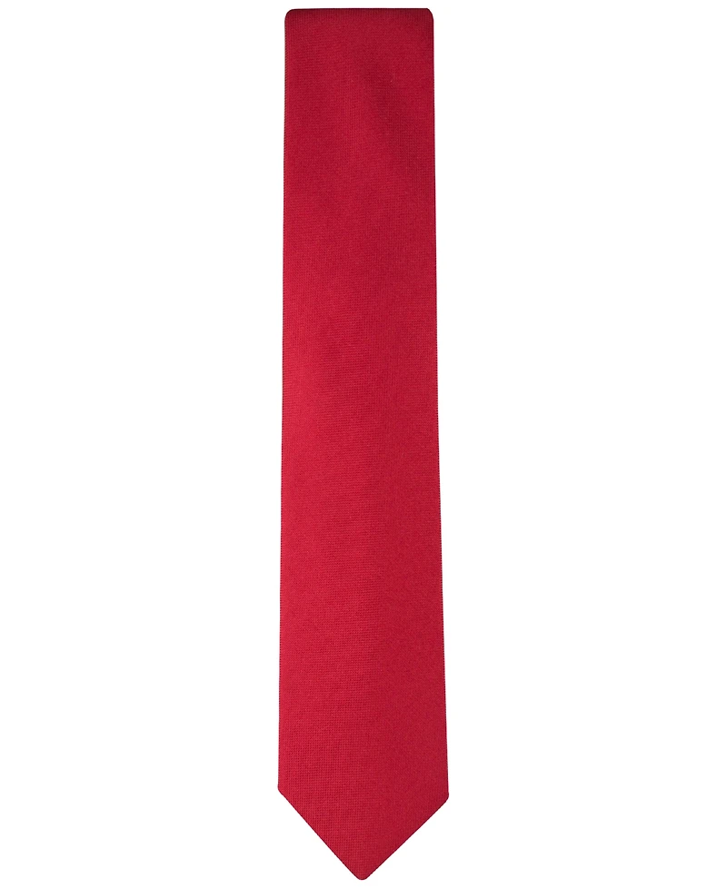 Calvin Klein Men's Silver-Spun Solid Tie