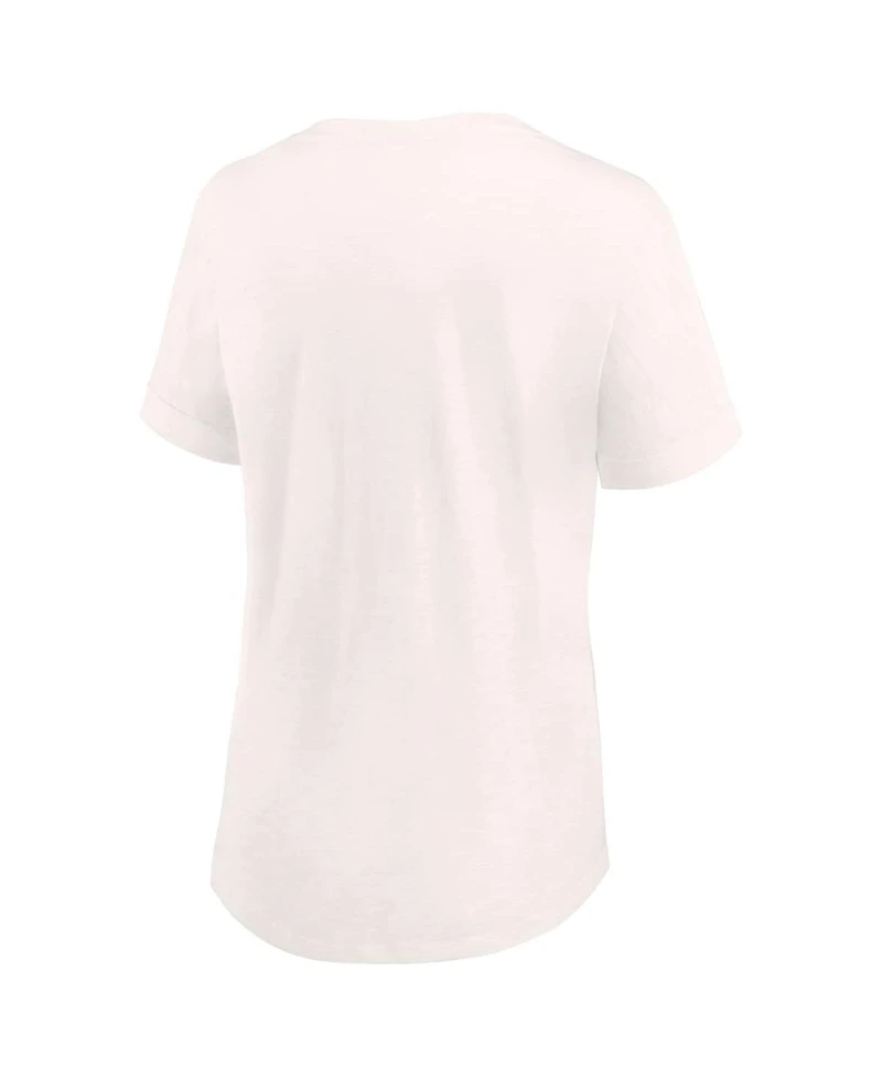 Women's Fanatics Oatmeal Washington Commanders Motivating Force V-Neck T-shirt