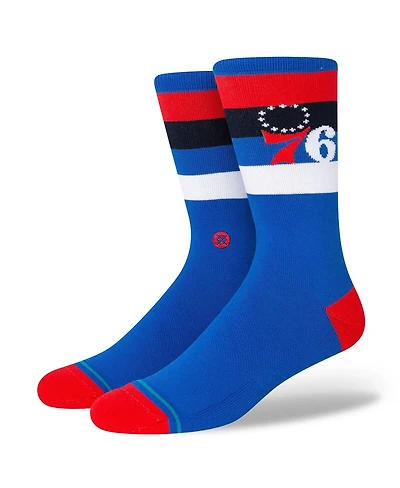 Men's Stance Philadelphia 76ers Stripe Crew Socks