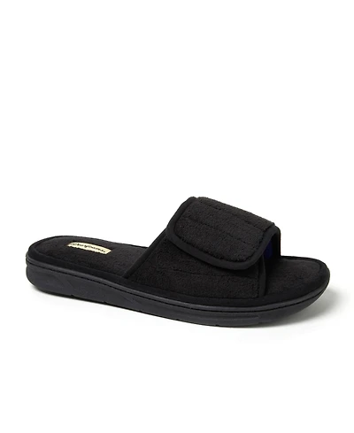 Dearfoams Men's Collin Terry Adjustable Shower Slide House Slipper