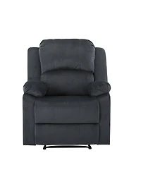 Relax A Lounger 34.75" Steel Dayton Microfiber Manual Recliner