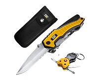 Cat 2 Piece Xl Multi-Tool and Multi-Tool Key Chain with Light Gift Box Set