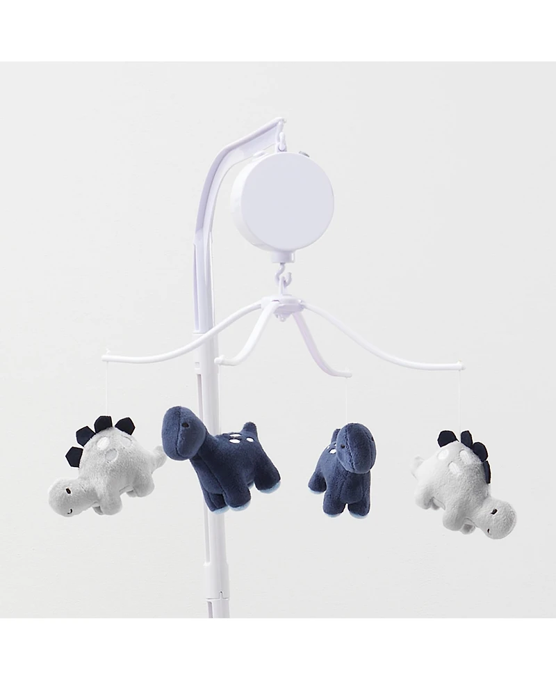 Bedtime Originals Roar Blue/Gray Dinosaur Musical Baby Crib Mobile