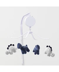 Bedtime Originals Roar Blue/Gray Dinosaur Musical Baby Crib Mobile