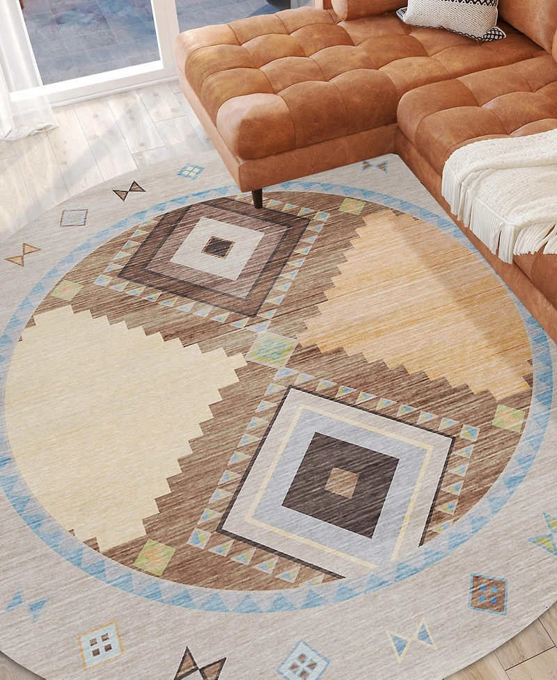 Dalyn Phoenix Washable PH2 8' x Round Area Rug