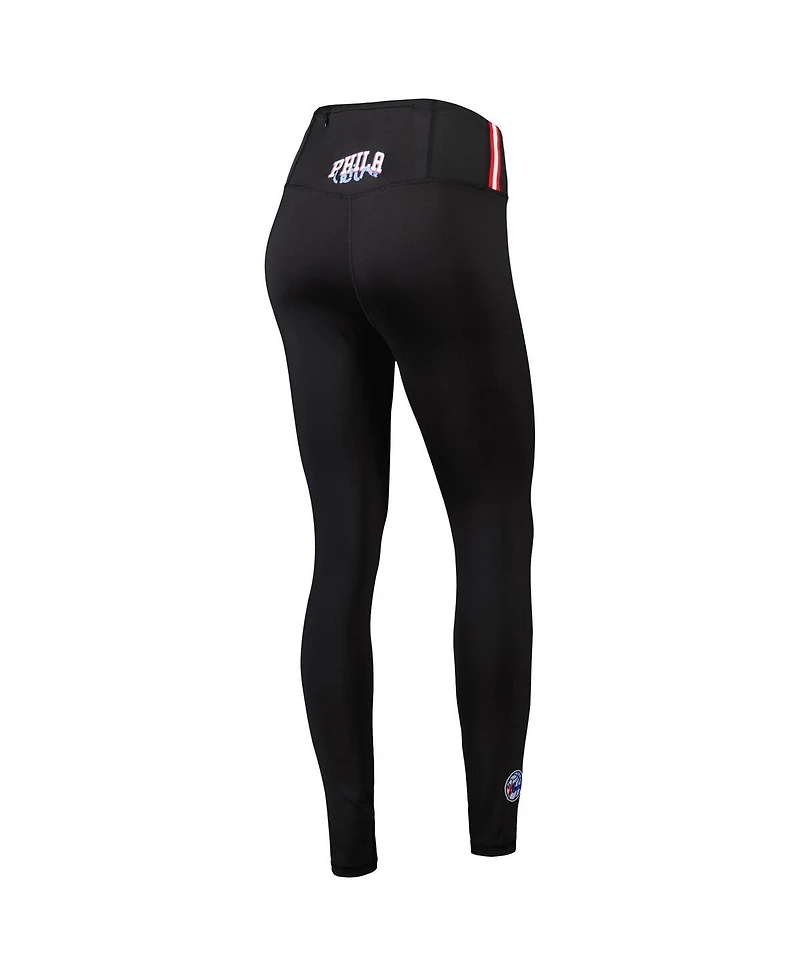 Women's Pro Standard Black Philadelphia 76ers Classics Lux Leggings