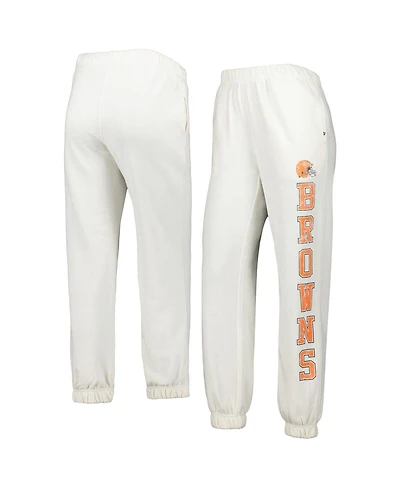 Women's '47 Brand Oatmeal Cleveland Browns Harper Joggers
