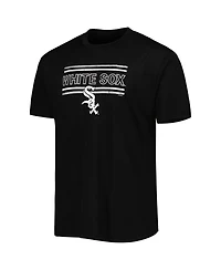 Men's Concepts Sport Black and Gray Chicago White Sox Badge T-shirt and Pants Sleep Set