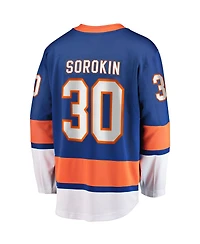 Men's Fanatics Ilya Sorokin Royal New York Islanders Home Breakaway Player Jersey