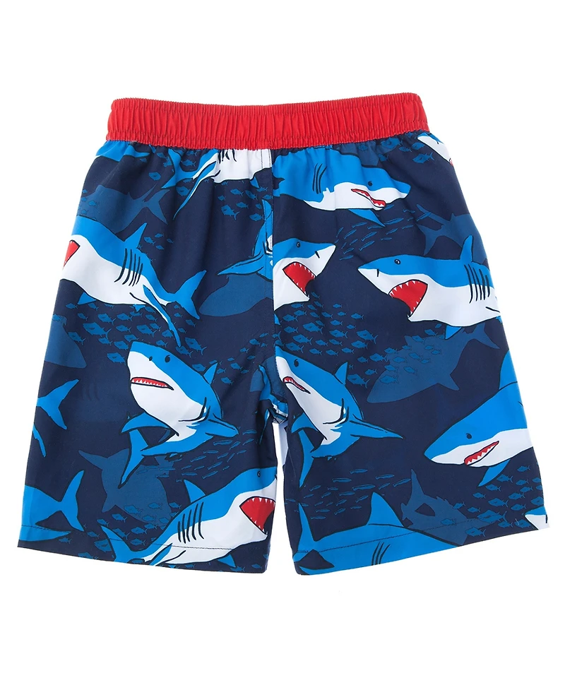 Rokka&Rolla Toddler Boys Swim Trunks with Mesh Liner Upf 50+