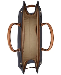 Lauren Ralph Canvas Extra-Large Devyn Tote Bag