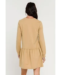 English Factory Women's Knit Unbalanced Seam Dress