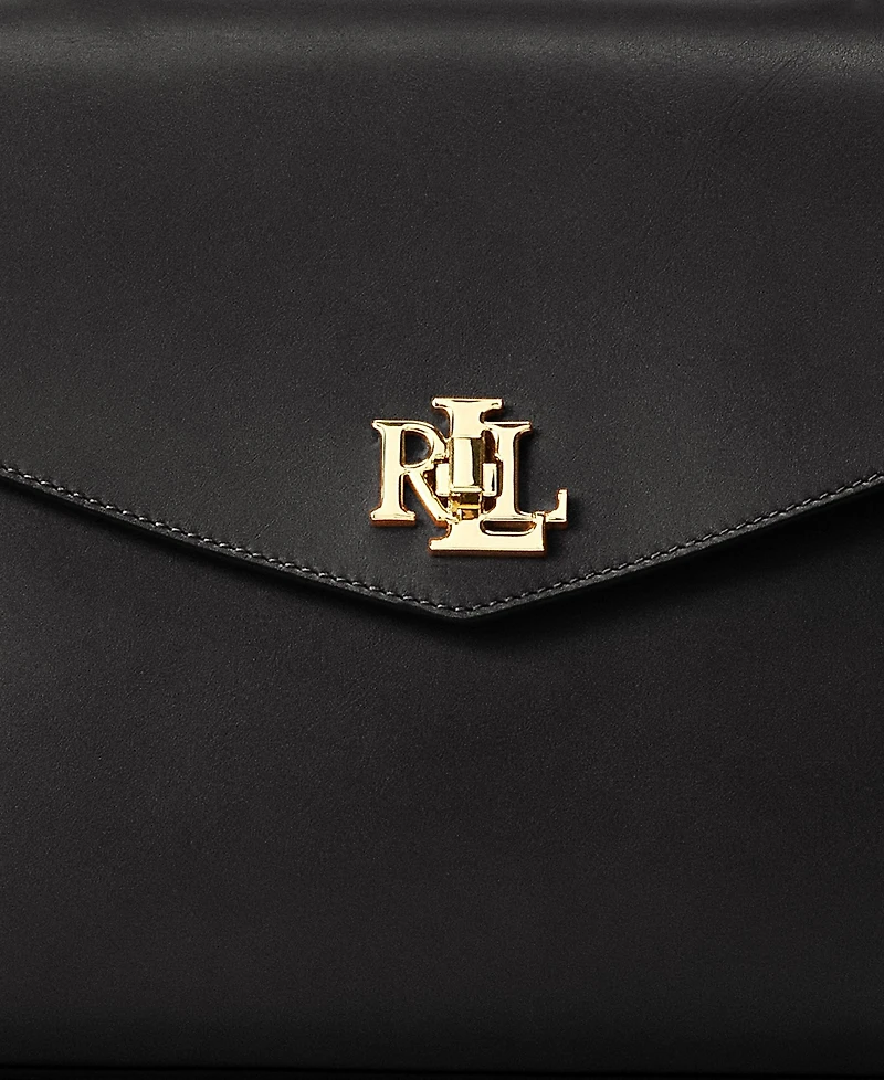 Lauren Ralph Farrah Medium Leather Top-Handle Satchel