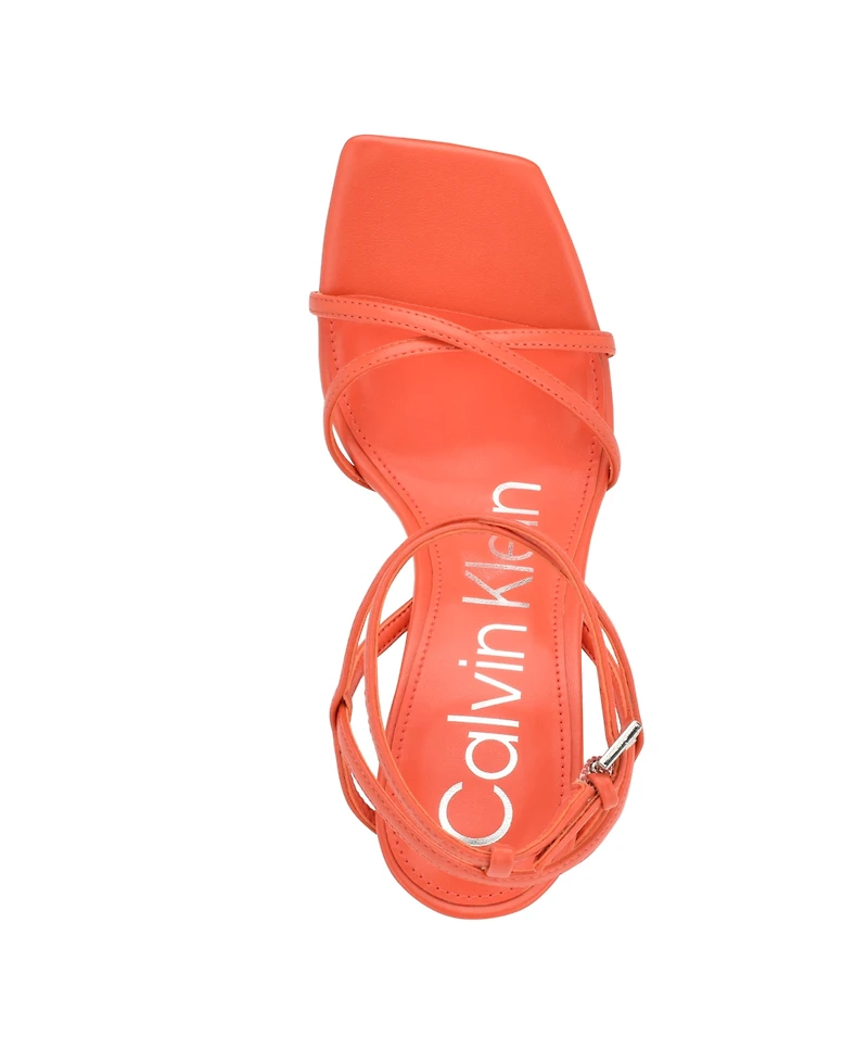 Calvin Klein Women's Tegin Strappy Dress High Heel Sandals