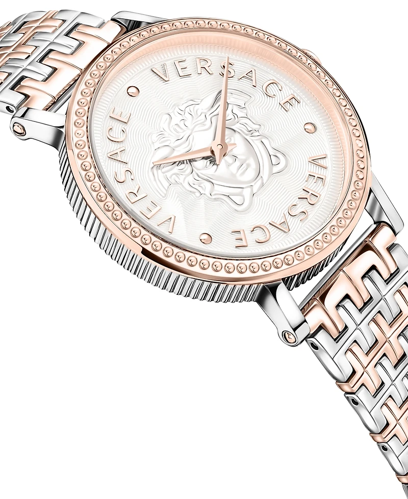 Versace Swiss V-Dollar Two-Tone Bracelet Watch 37mm
