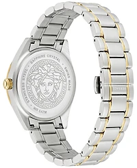 Versace Men's Swiss V-Code Two Tone Bracelet Watch 42mm