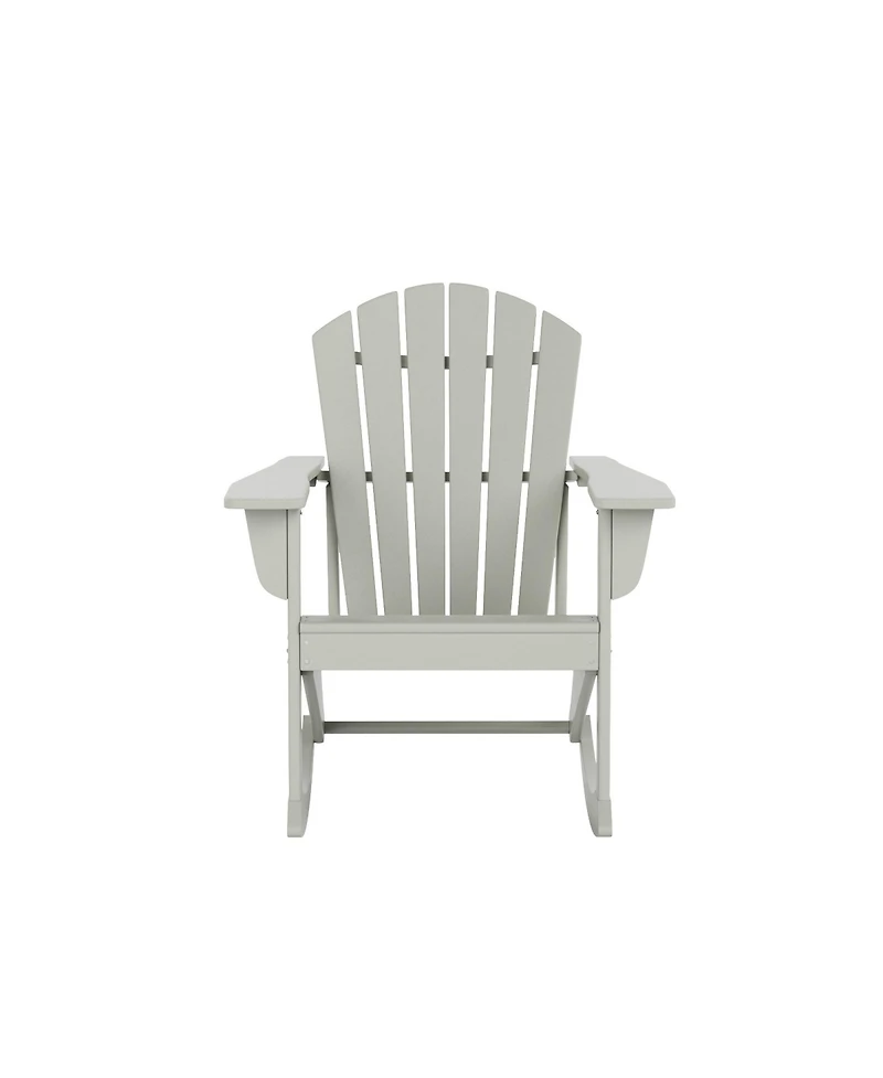 Outdoor Patio Poly Adirondack Rocking Chair Rocker